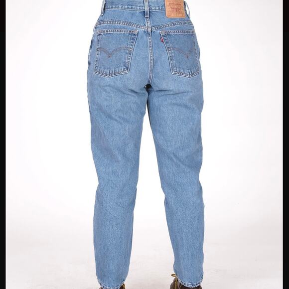 Vintage Levi's Jeans 550 Relaxed FIt Tapered Leg High Rise Mom Medium Wash 12 P - Picture 2 of 15